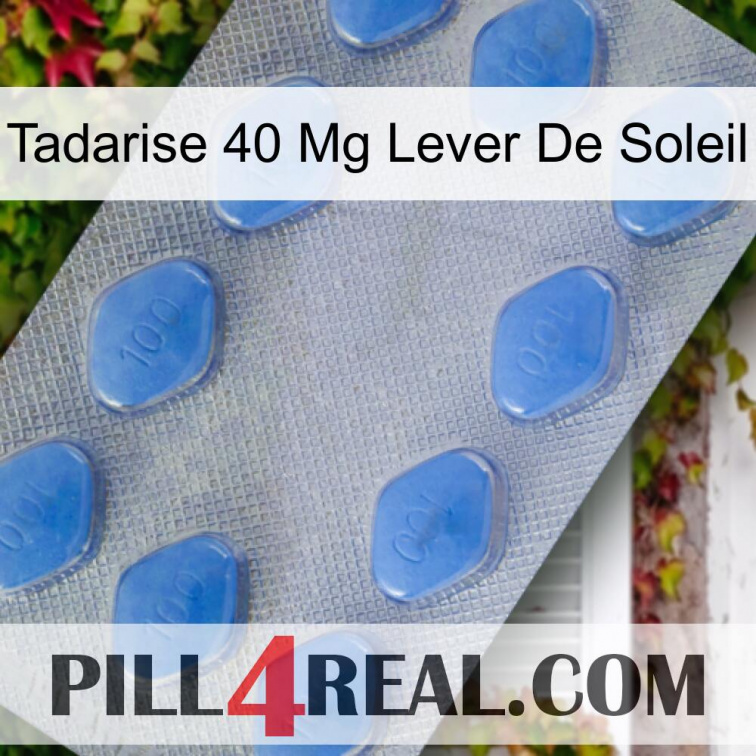 Tadarise 40 Mg Sunrise 21